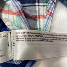 Load image into Gallery viewer, Boys Carters, checked lightweight cotton long sleeve shirt, GUC, size 0,
