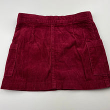Load image into Gallery viewer, Girls Cotton On, corduroy cotton skirt, adjustable, L: 27cm, EUC, size 6,