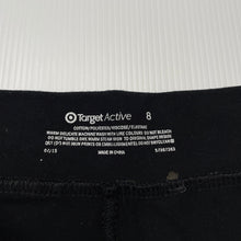 Load image into Gallery viewer, Girls Target, stretchy bike/activewear shorts, elasticated, GUC, size 8,