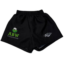 Load image into Gallery viewer, Boys Team Spirit, rugby / sports shorts, elasticated, Raiders, EUC, size 10,