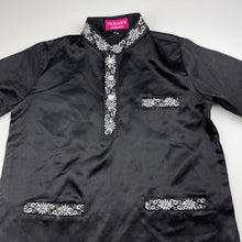 Load image into Gallery viewer, Boys FAIQAH'S collection, embroidered lightweight tunic top, L: 48cm, armpit to armpit: 38cm, EUC, size 4,