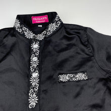 Load image into Gallery viewer, Boys FAIQAH'S collection, embroidered lightweight tunic top, L: 48cm, armpit to armpit: 38cm, EUC, size 4,