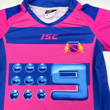 Load image into Gallery viewer, Boys ISC, NSW Rugby League jersey / top, loose stitches at neck, FUC, size 8,