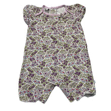Load image into Gallery viewer, Girls Bebe by Minihaha, stretchy floral romper, light mark, FUC, size 3 months,