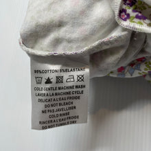 Load image into Gallery viewer, Girls Bebe by Minihaha, stretchy floral romper, light mark, FUC, size 3 months,