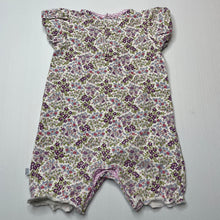 Load image into Gallery viewer, Girls Bebe by Minihaha, stretchy floral romper, light mark, FUC, size 3 months,