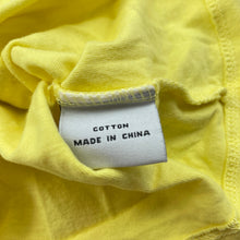 Load image into Gallery viewer, Girls Baby by DJs, yellow cotton t-shirt / top, small mark, FUC, size 00,