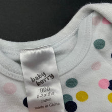 Load image into Gallery viewer, Girls Baby Berry, cotton bodysuit / romper, FUC, size 000,