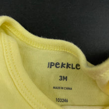 Load image into Gallery viewer, Girls Pekkle, embroidered cotton bodysuit / romper, GUC, size 3 months,
