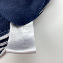 Load image into Gallery viewer, Girls Bardot Junior, lined navy stripe dress, FUC, size 7, L: 55cm