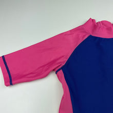 Load image into Gallery viewer, Girls Cancer Council, short sleeve rashie / swim top, FUC, size 6,