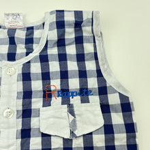 Load image into Gallery viewer, Boys Alam's, checked lightweight top, armpit to armpit: 30cm, EUC, size 4-5,