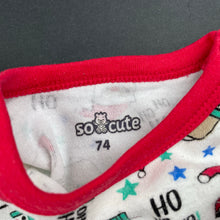 Load image into Gallery viewer, Boys So Cute, cotton Christmas bodysuit / romper, FUC, size 0,