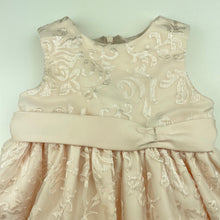 Load image into Gallery viewer, Girls Couture Princess, lined embroidered party dress, GUC, size 2, L: 43cm
