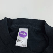 Load image into Gallery viewer, unisex American Apparel, black combed cotton t-shirt / top, GUC, size 6,