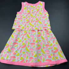 Load image into Gallery viewer, Girls Target, lined lightweight dress, watermelon, FUC, size 6, L: 60cm