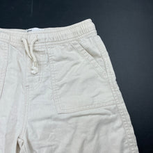 Load image into Gallery viewer, Boys Cotton On, cream cotton shorts, elasticated, FUC, size 7,