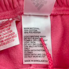 Load image into Gallery viewer, Girls Adidas, fleece lined track pants, elasticated, discolouration, FUC, size 0,