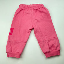 Load image into Gallery viewer, Girls Adidas, fleece lined track pants, elasticated, discolouration, FUC, size 0,