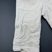 Load image into Gallery viewer, Boys GAP, linen / cotton pants, elasticated, FUC, size 0,