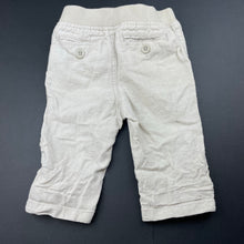 Load image into Gallery viewer, Boys GAP, linen / cotton pants, elasticated, FUC, size 0,