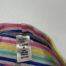 Load image into Gallery viewer, Girls Tiny Little Wonders, striped stretchy leggings / bottoms, EUC, size 00,