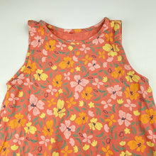 Load image into Gallery viewer, Girls Anko, floral cotton casual summer dress, EUC, size 6, L: 54cm at front
