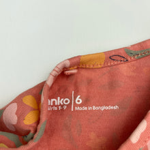 Load image into Gallery viewer, Girls Anko, floral cotton casual summer dress, EUC, size 6, L: 54cm at front
