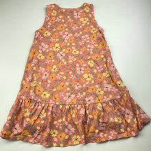 Load image into Gallery viewer, Girls Anko, floral cotton casual summer dress, EUC, size 6, L: 54cm at front