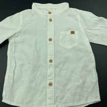 Load image into Gallery viewer, Boys H&M, lightweight cotton long sleeve collarless shirt, EUC, size 0,