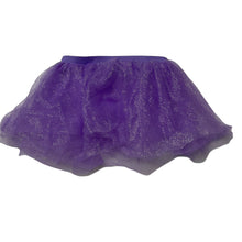 Load image into Gallery viewer, Girls H.E.R. Accessories, purple & silver tulle skirt, elasticated, L: 22cm, EUC, size 6-8,