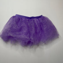 Load image into Gallery viewer, Girls H.E.R. Accessories, purple & silver tulle skirt, elasticated, L: 22cm, EUC, size 6-8,