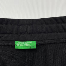 Load image into Gallery viewer, Boys United Colors of Benetton, black & red casual shorts, elasticated, no size, W: 29cm across unstretched, GUC, size 8,
