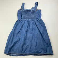 Load image into Gallery viewer, Girls Cotton On, chambray cotton casual summer dress, EUC, size 3, L: 49cm