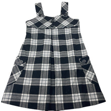 Load image into Gallery viewer, Girls Pumpkin Patch, black & white check casual dress, FUC, size 6, L: 64cm