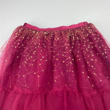 Load image into Gallery viewer, Girls Cotton On, cotton lined tulle & sequin skirt, elasticated, L: 37cm, EUC, size 1-2,
