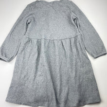 Load image into Gallery viewer, Girls Cotton On, grey waffle long sleeve casual dress, EUC, size 8, L: 62cm approx