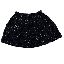 Load image into Gallery viewer, Girls Cotton On, navy & white spot corduroy cotton skirt, elasticated, L: 30cm, GUC, size 5,
