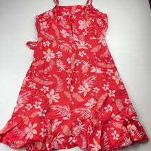 Load image into Gallery viewer, Girls Target, floral viscose / linen summer dress, FUC, size 12, L: 76cm