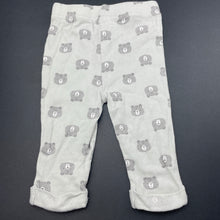 Load image into Gallery viewer, unisex Emily and Oliver, ribbed cotton leggings / bottoms, elasticated, EUC, size 00,