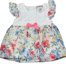 Load image into Gallery viewer, Girls Little Lass Baby, lined lightweight floral top, L: 32cm, EUC, size 00,