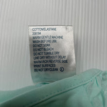 Load image into Gallery viewer, Girls Baby Baby, aqua stretchy t-shirt / top, FUC, size 000,