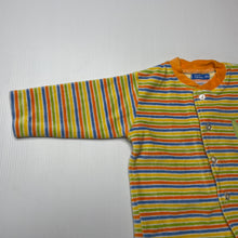 Load image into Gallery viewer, unisex TELLO FOR KIDS, striped velour long sleeve top, EUC, size 12 months,