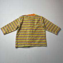 Load image into Gallery viewer, unisex TELLO FOR KIDS, striped velour long sleeve top, EUC, size 12 months,