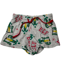 Load image into Gallery viewer, unisex Elf, Christmas cotton pyjama shorts, elasticated, FUC, size 7,