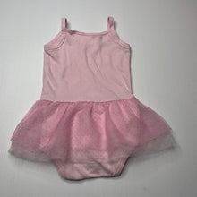 Load image into Gallery viewer, Girls Seed, pink stretchy tutu romper, FUC, size 00,