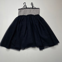 Load image into Gallery viewer, Girls Cotton On, Little Princess navy tulle party dress, FUC, size 2, L: 49cm