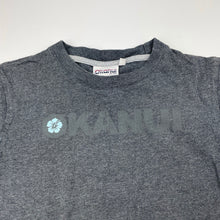 Load image into Gallery viewer, Boys Okanui, grey marle cotton t-shirt / top, cracked print, FUC, size 8,