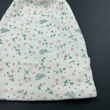 Load image into Gallery viewer, Girls Nature Baby, organic cotton hat / beanie, rabbits, EUC, size 000-00,