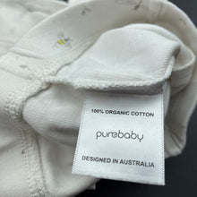 Load image into Gallery viewer, unisex purebaby, organic cotton leggings / bottoms, elasticated, GUC, size 00,